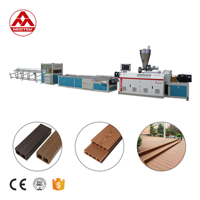 Linha de extrusão WPC de base de PP PE YF300 com parafuso cônico de dupla rotação e 36 rpm