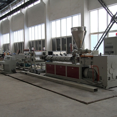 250kW Potência Granulados Telhado Chapa de perfil de PVC Linha de extrusão de folha Máquina de parafuso duplo de plástico