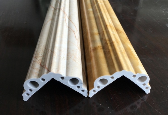 Linha de extrusão de folhas de mármore de imitação de PVC de parafuso duplo com material de parafuso 38CrMoALA