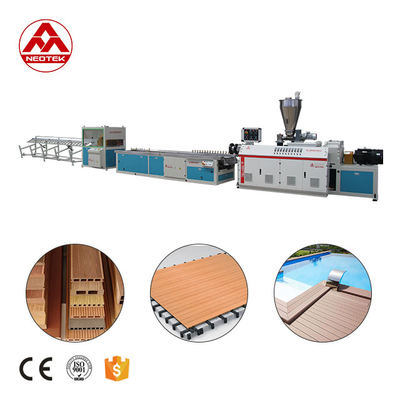 12800 KG Linha de extrusão de PP PE WPC de duplo parafuso para produtos de WPC resistentes e resistentes