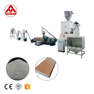 Linha de extrusão para pelletização de madeira de composição de outros produtos de PP PE