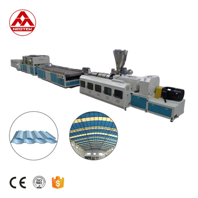 380V 50hz Voltagem PVC linha de extrusão de folha oca com 156 1 parafuso L/D relação Design