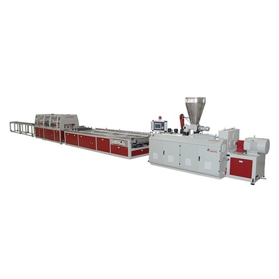 Linea de extrusão de PVC de dois parafusos cônicos com co-rotação de 132 1 parafuso L/D