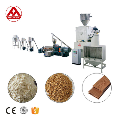 380V 50hz Linha de extrusão de pelletização de composição de madeira PP PE para instalações de fabrico