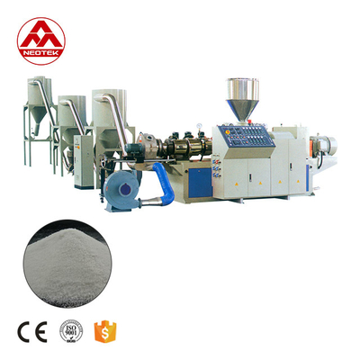 Consumo Pelletizador WPC à base de PVC com tensão de 380V 50hz e relação L/D de 188 1 parafusos