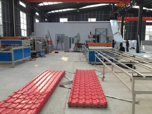 Linha de extrusão de telhados de PVC de parafusos de plástico cónico